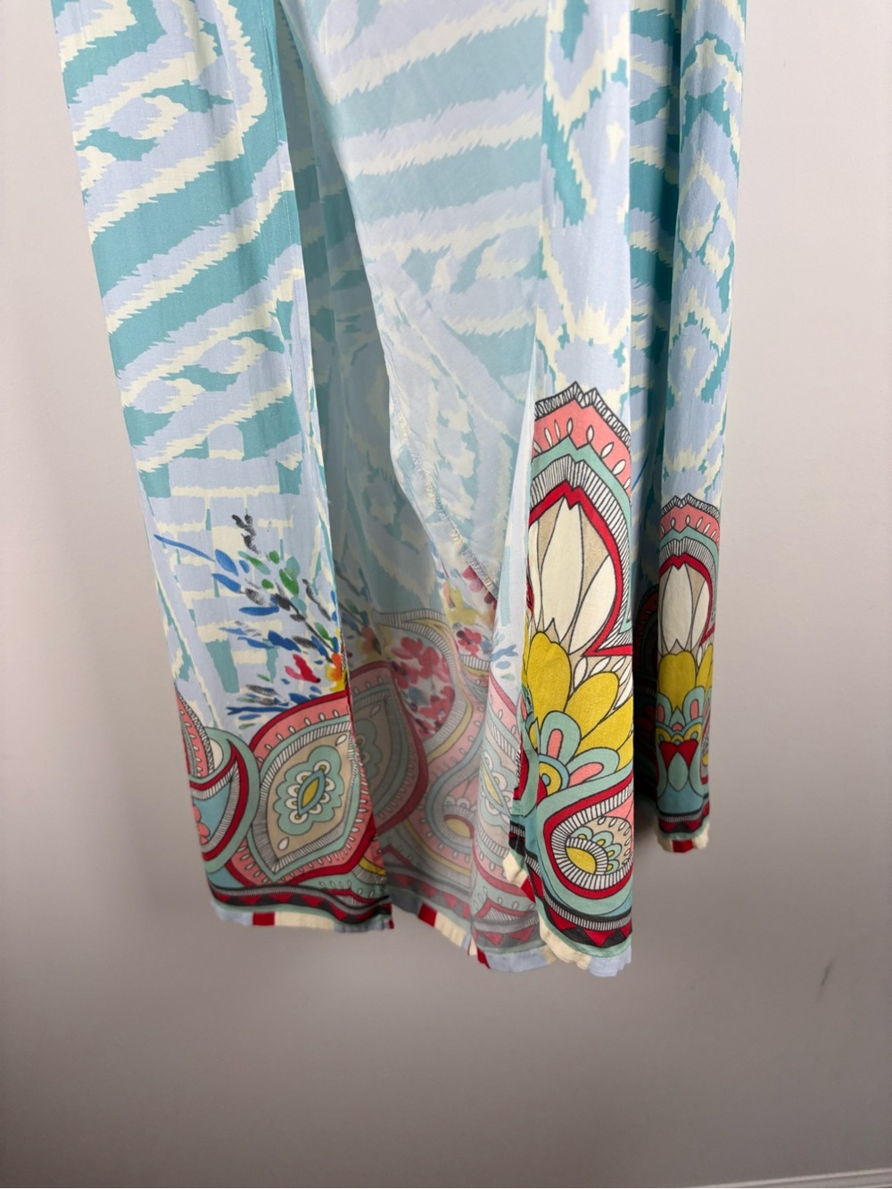Johnny Was XL Dandridge Boho Split Leg Wide Leg Palazzo Beach Resort Paisley - Picture 5 of 13